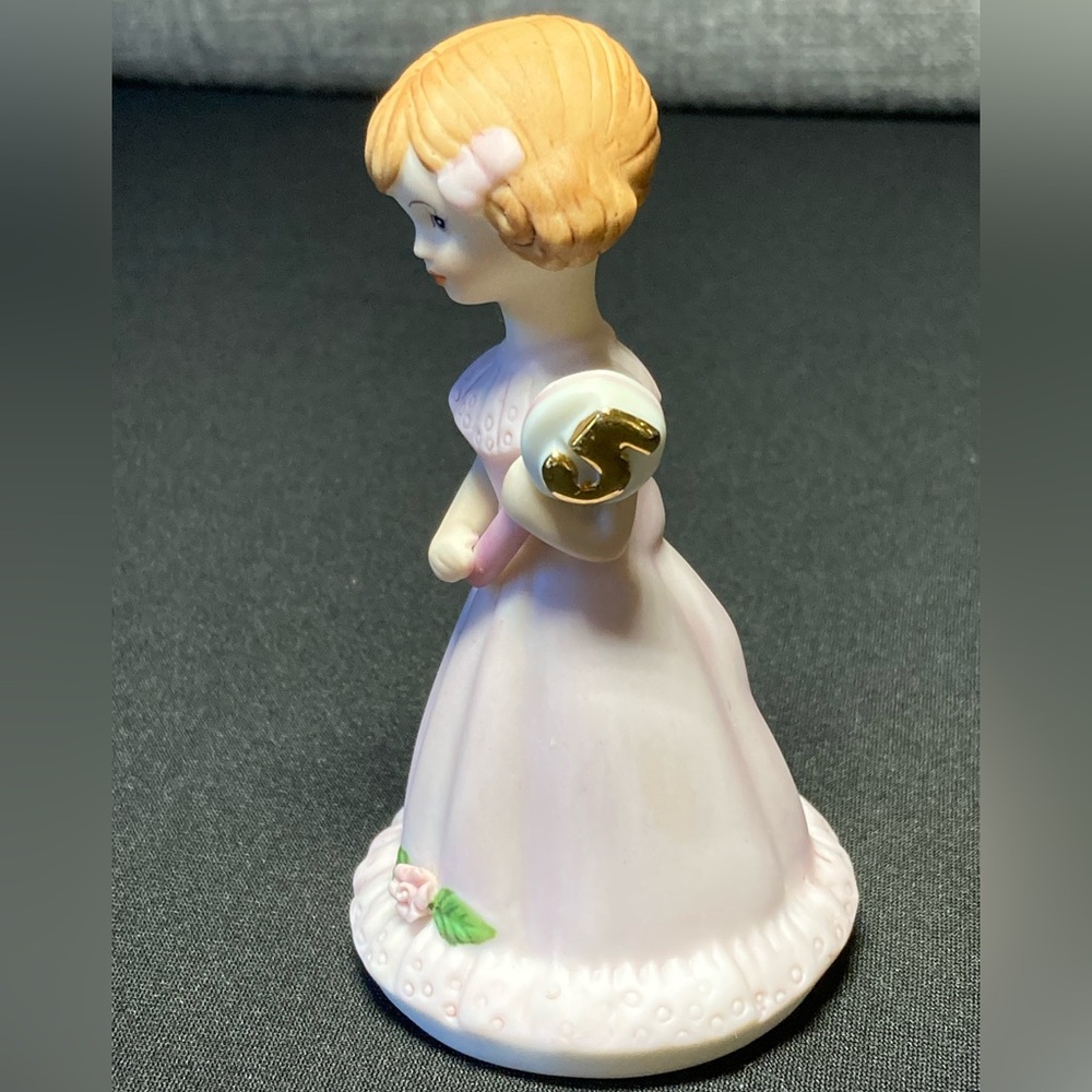 Growing Up Birthday Girls 1981 Vintage 5 Year Old Enesco Blonde